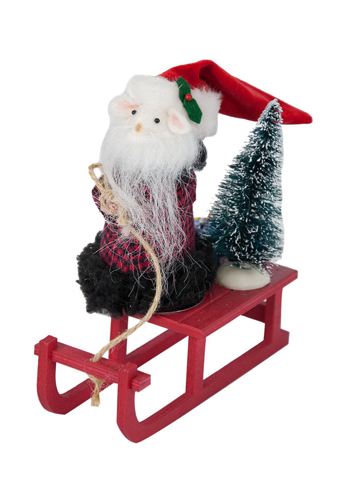 2018  Santa Mouse on Sled