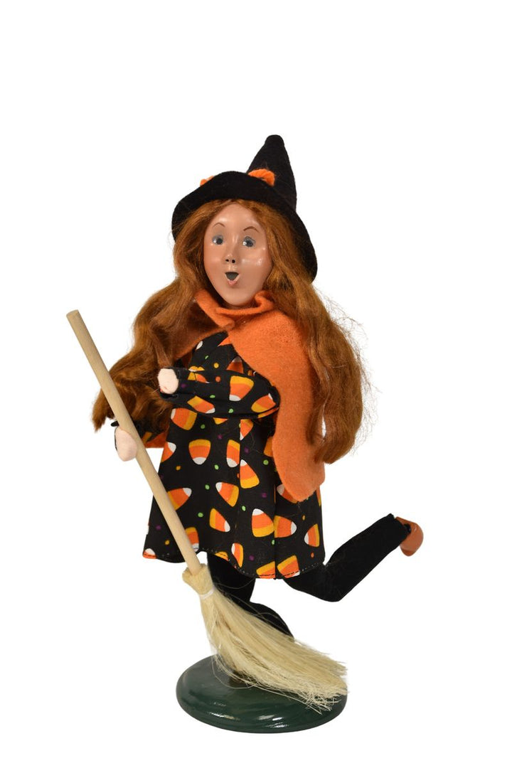 Girl Witch On Broom