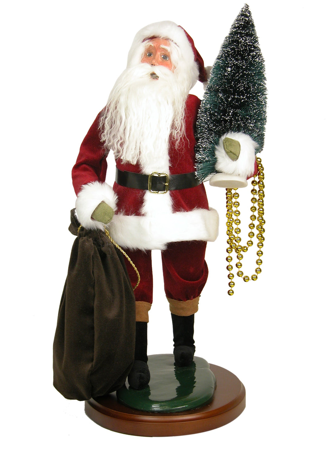 2014  19" Traditional Red Velvet Santa