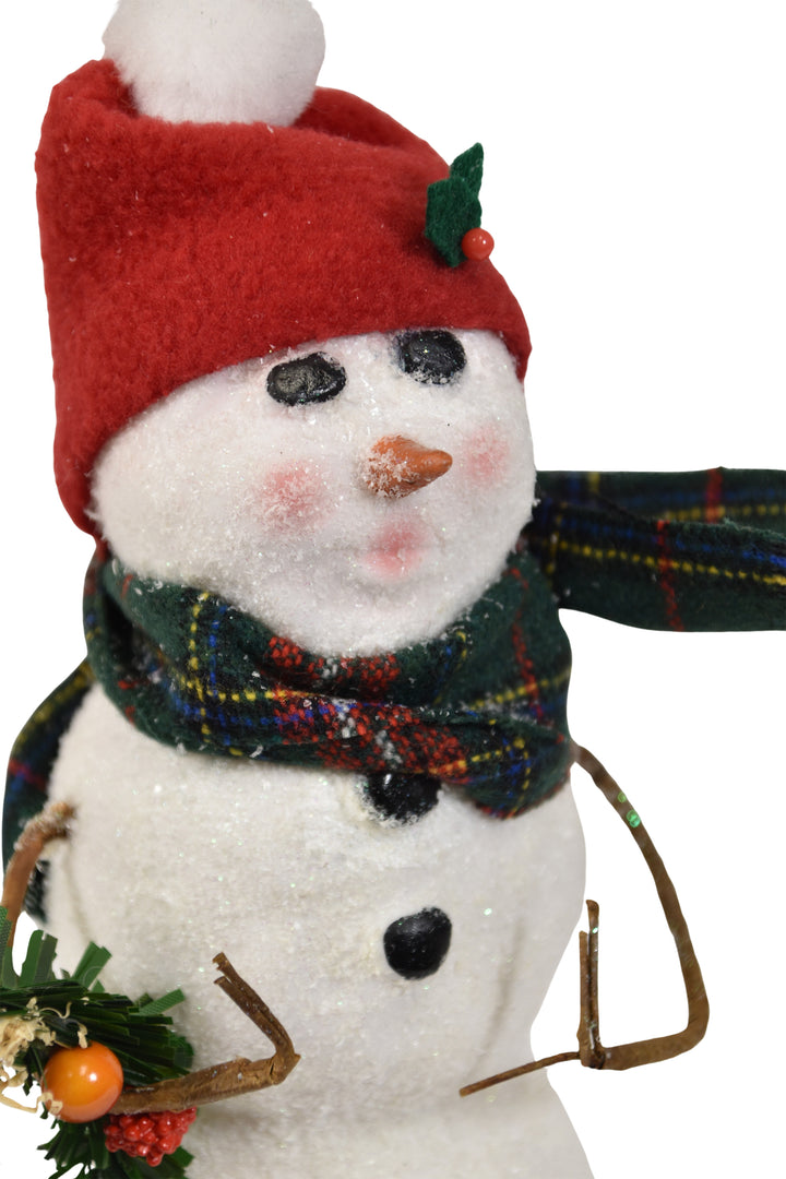 Snowman with Wreath