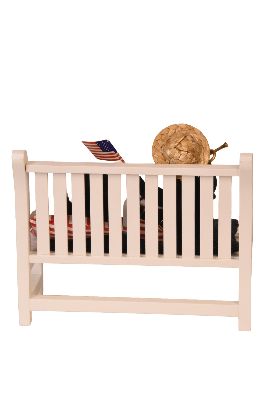 Patriotic Toddler On Bench - One Of A Kind - Auction