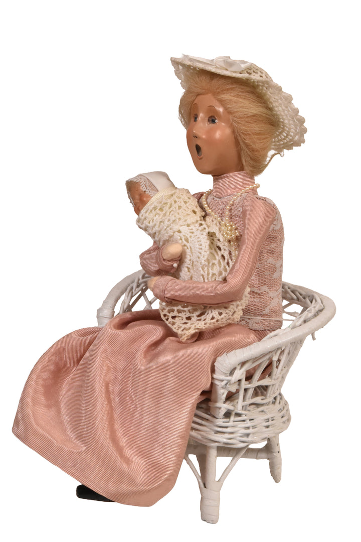 Mother & Baby On Wicker Chair (YR - UNKWN) - Auction