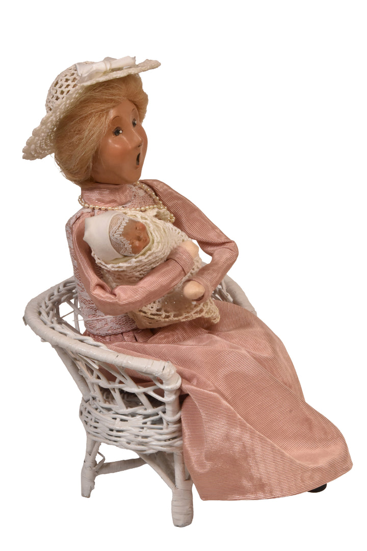 Mother & Baby On Wicker Chair (YR - UNKWN) - Auction