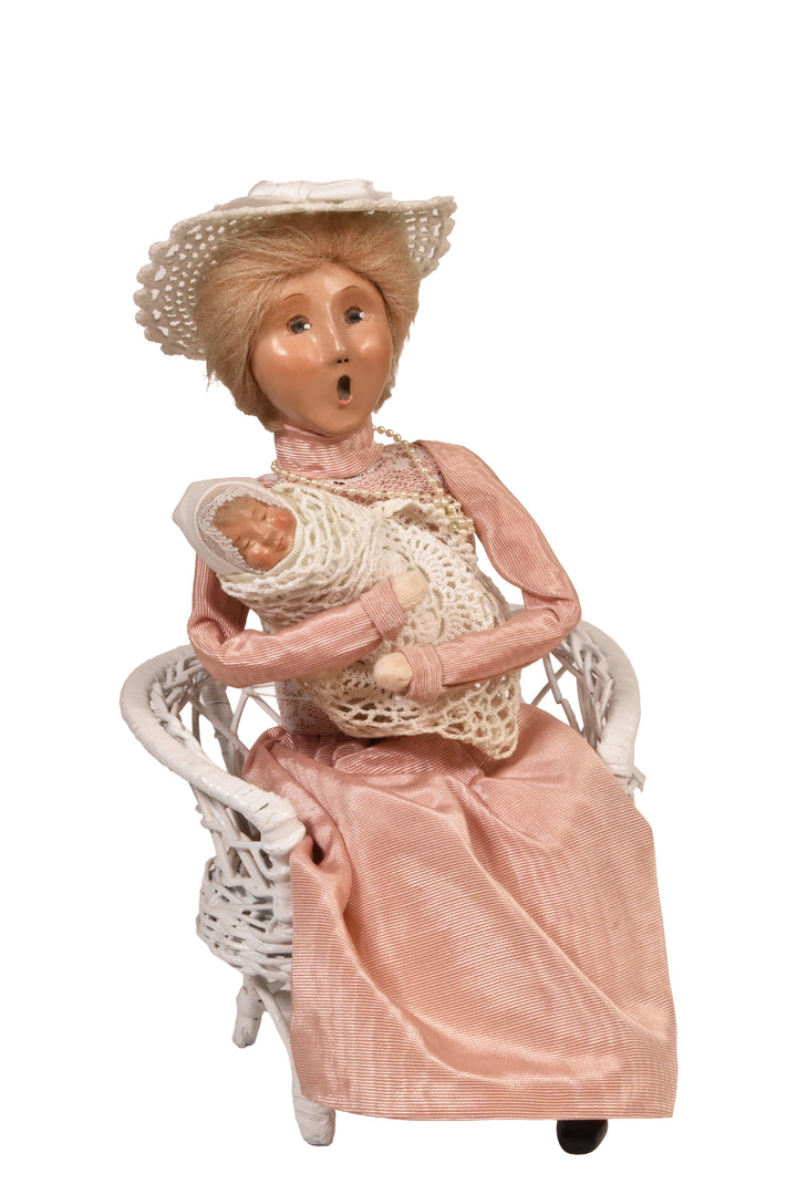 Mother & Baby On Wicker Chair (YR - UNKWN) - Auction