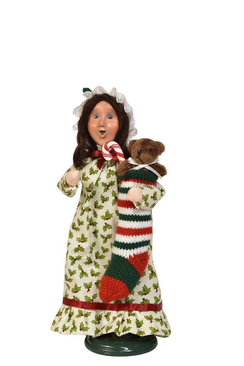 Stocking Family Girl Caroler Doll - Christmas Figurine – Byers