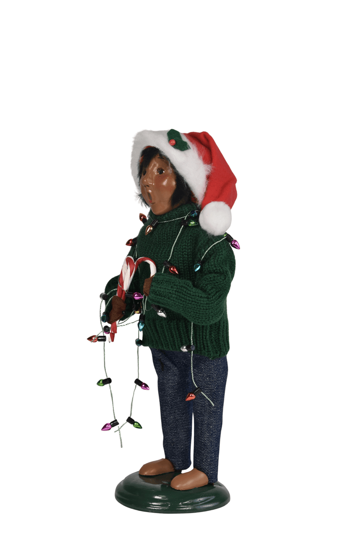 African American Decorating Family Boy