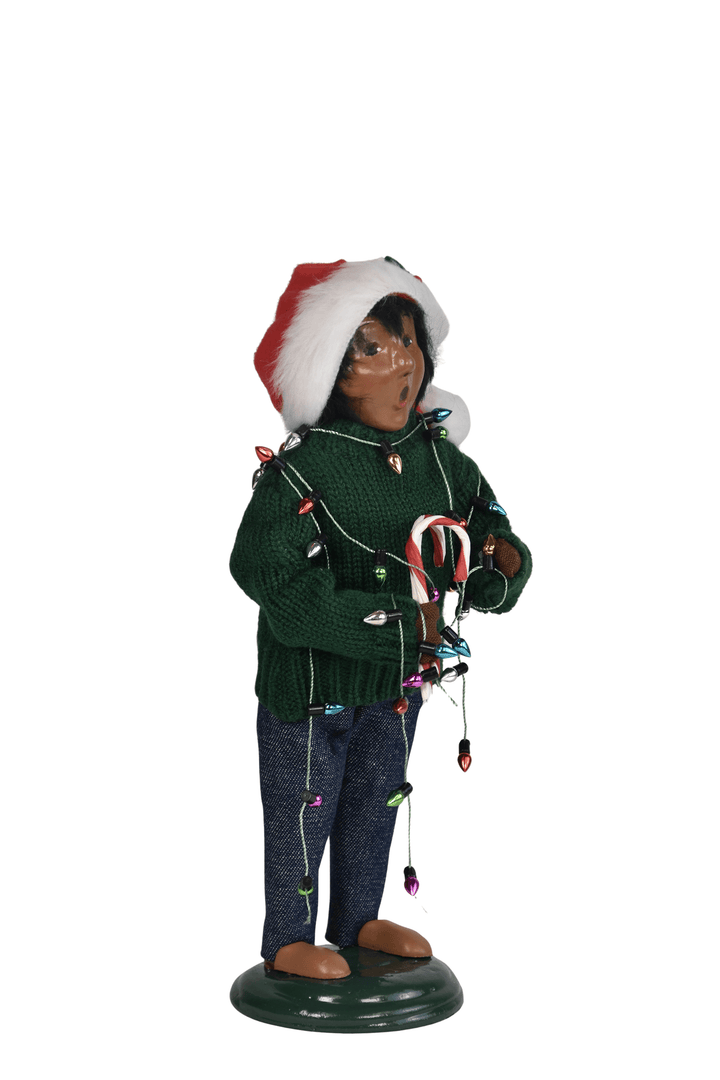 African American Decorating Family Boy