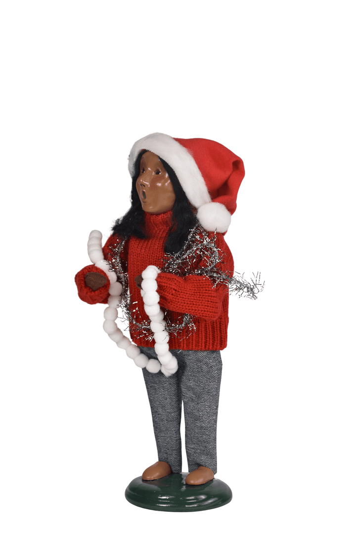 African American Decorating Family Girl