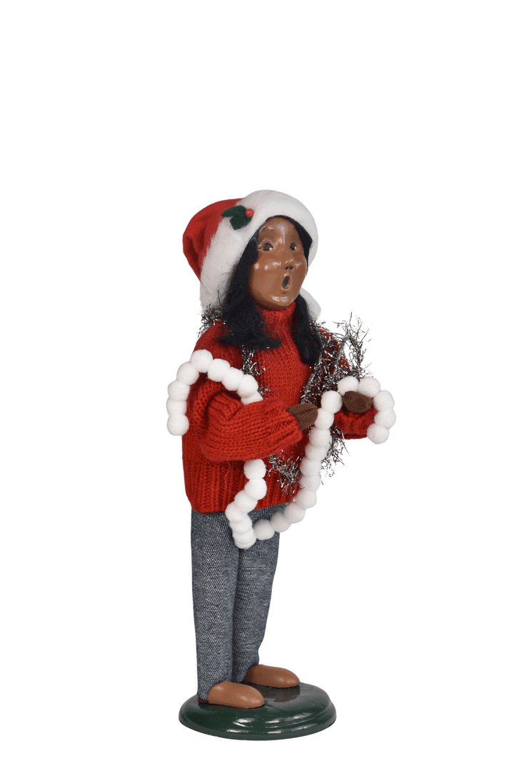 African American Decorating Family Girl
