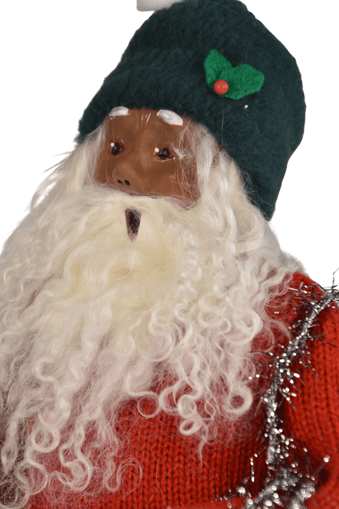 African American Decorating Santa