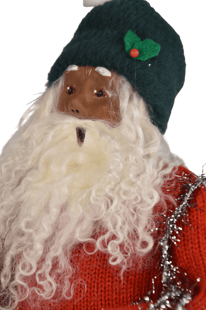 African American Decorating Santa