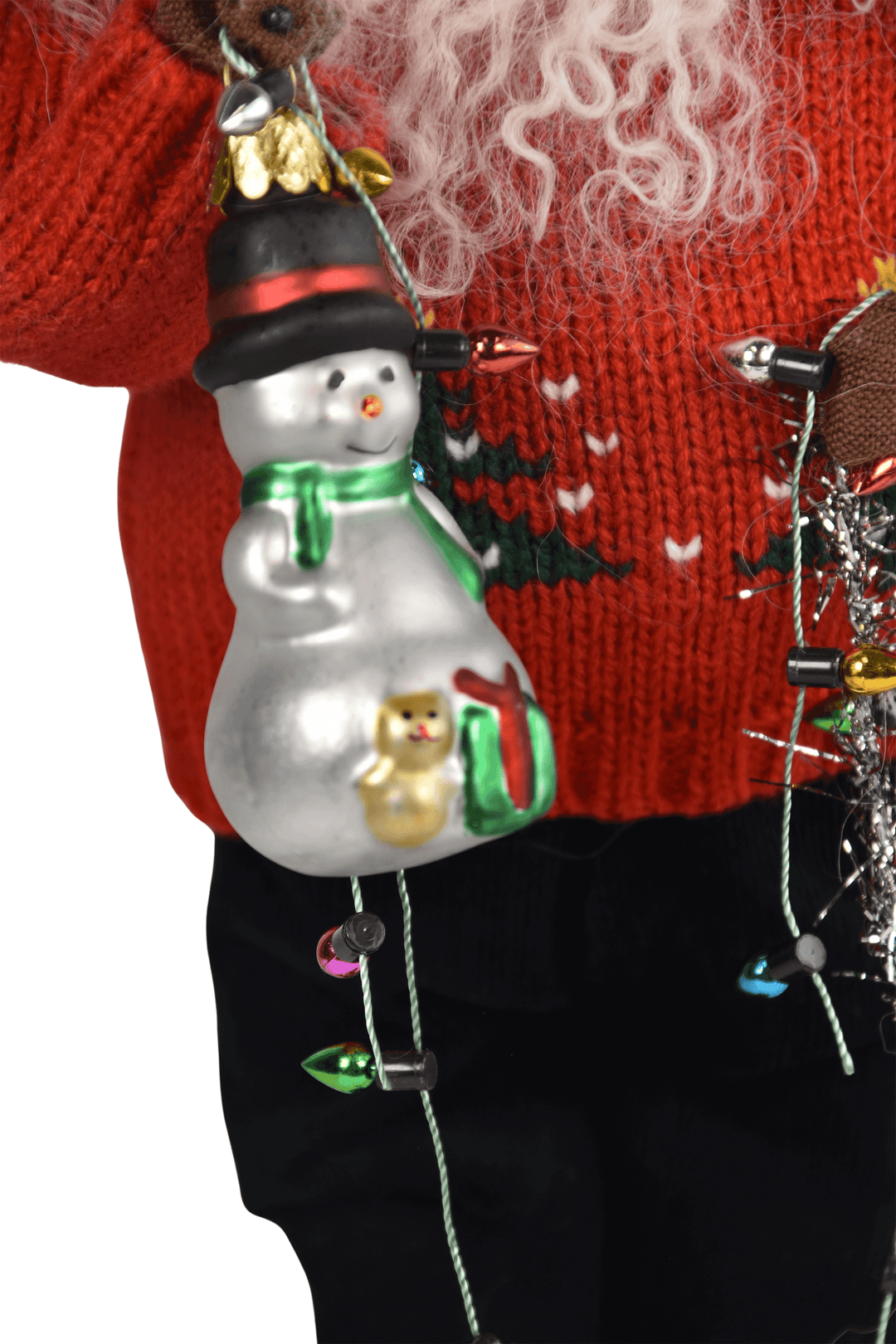 African American Decorating Santa