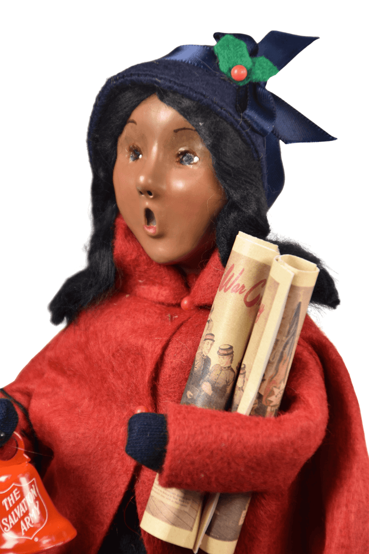African American Salvation Army Girl with Bell