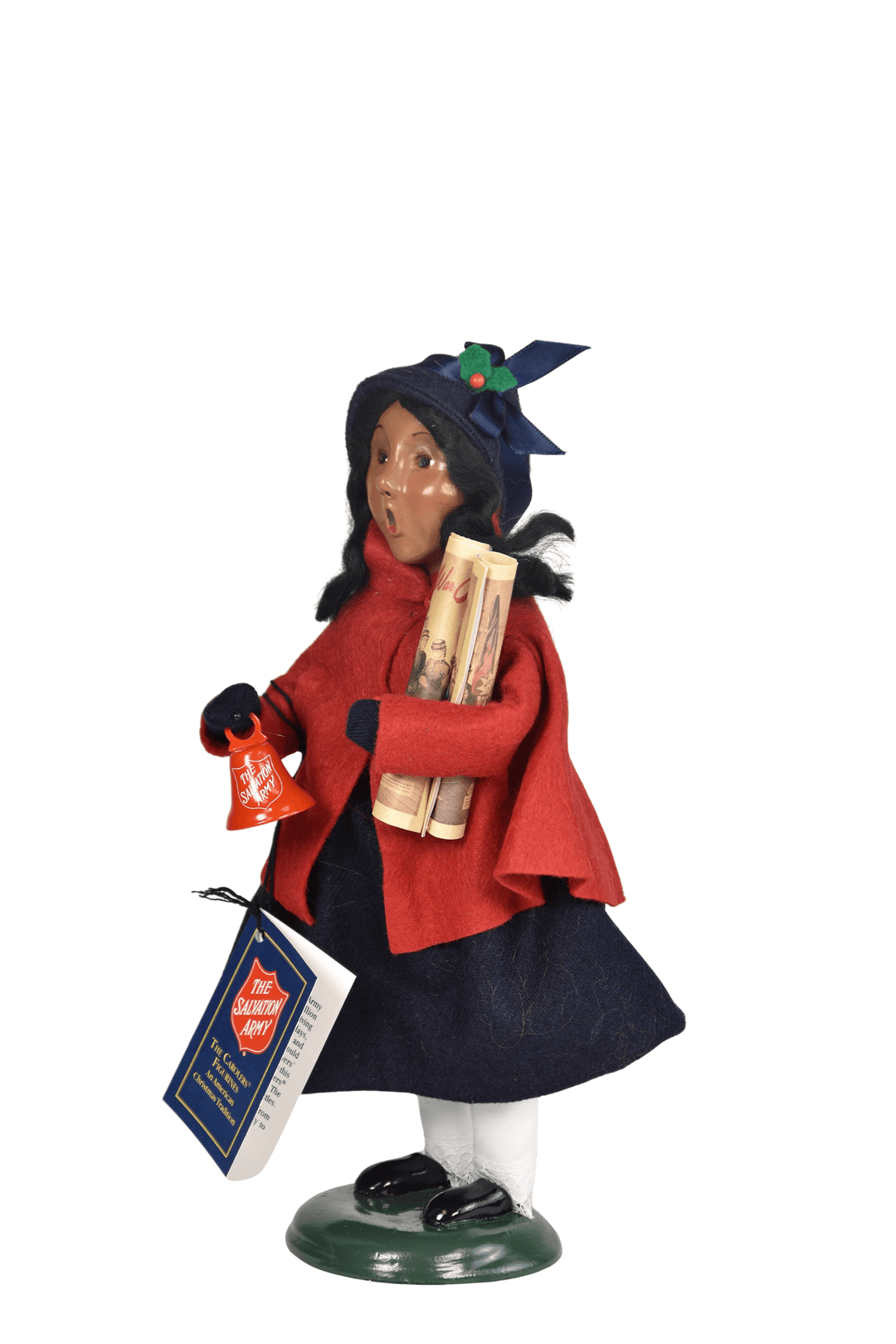 African American Salvation Army Girl with Bell