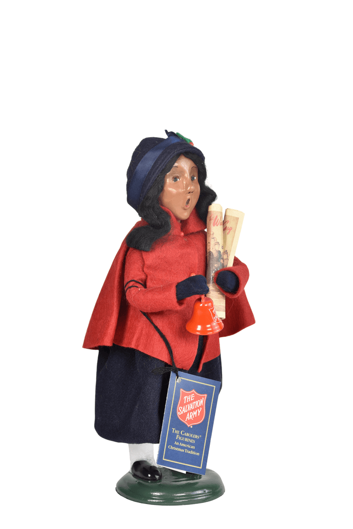 African American Salvation Army Girl with Bell