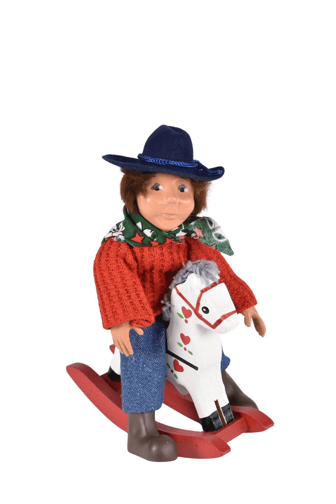 Toddler with Rocking Horse