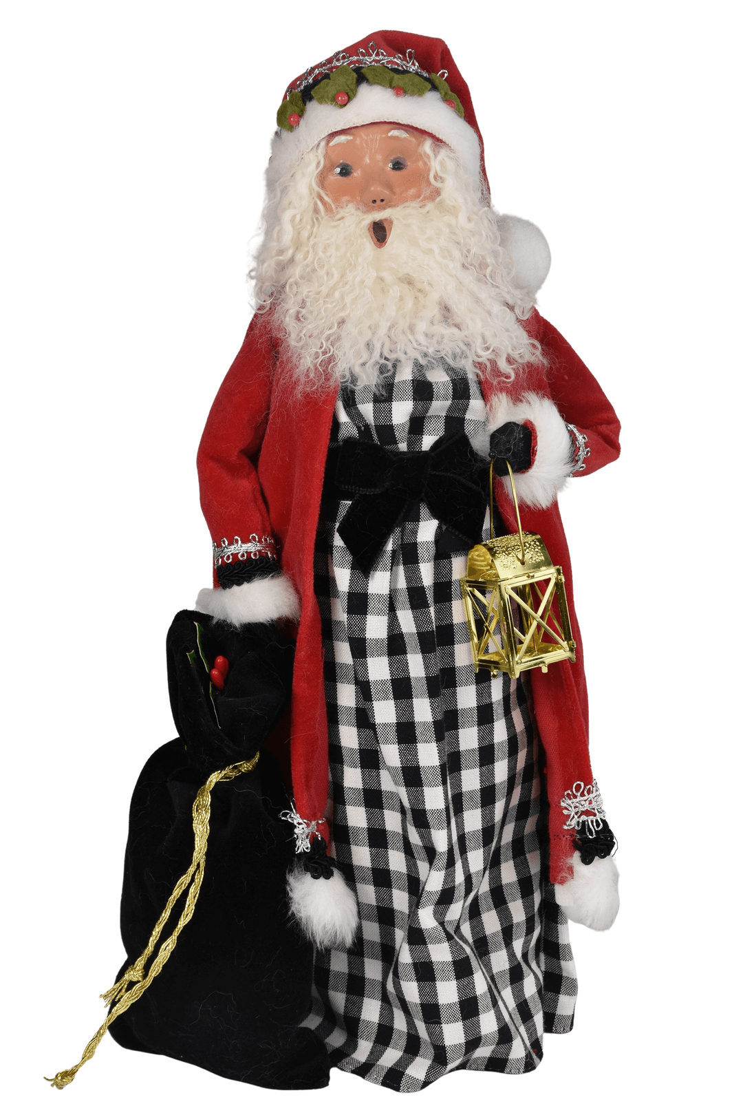 Santa w Black Check