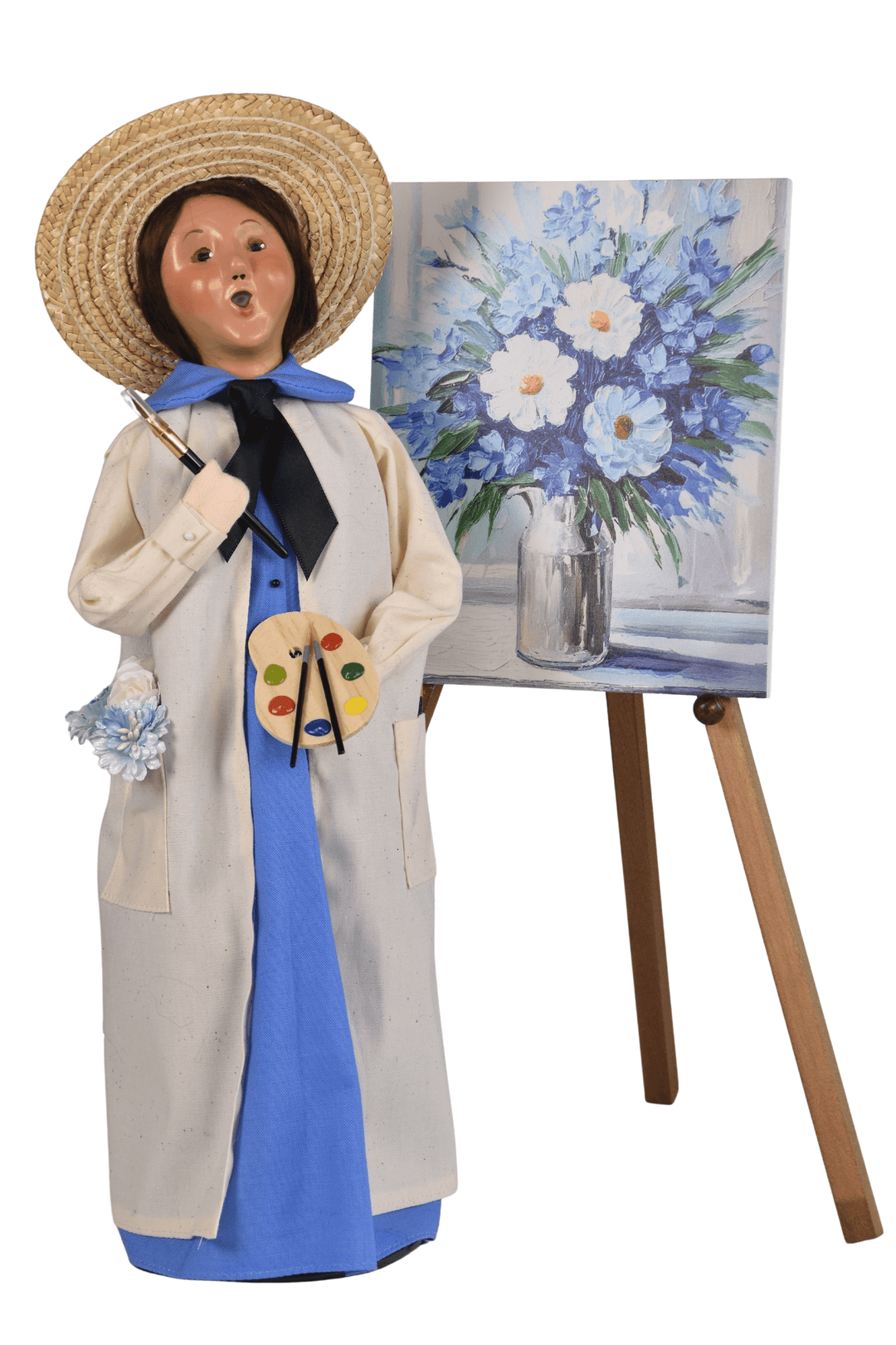 Artist Painting Flowers