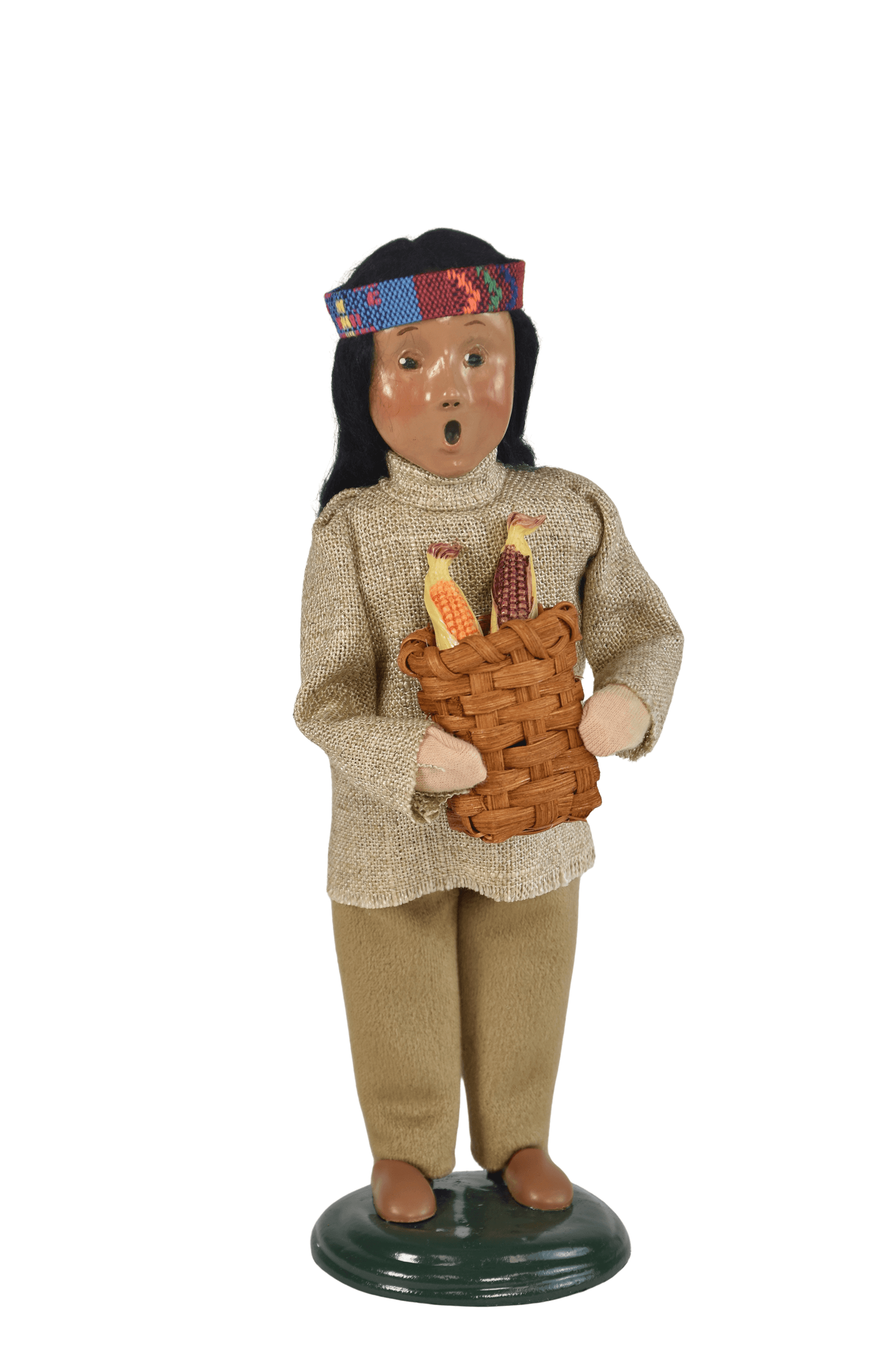 Native American Boy Caroler, Native American Figurine – Byers