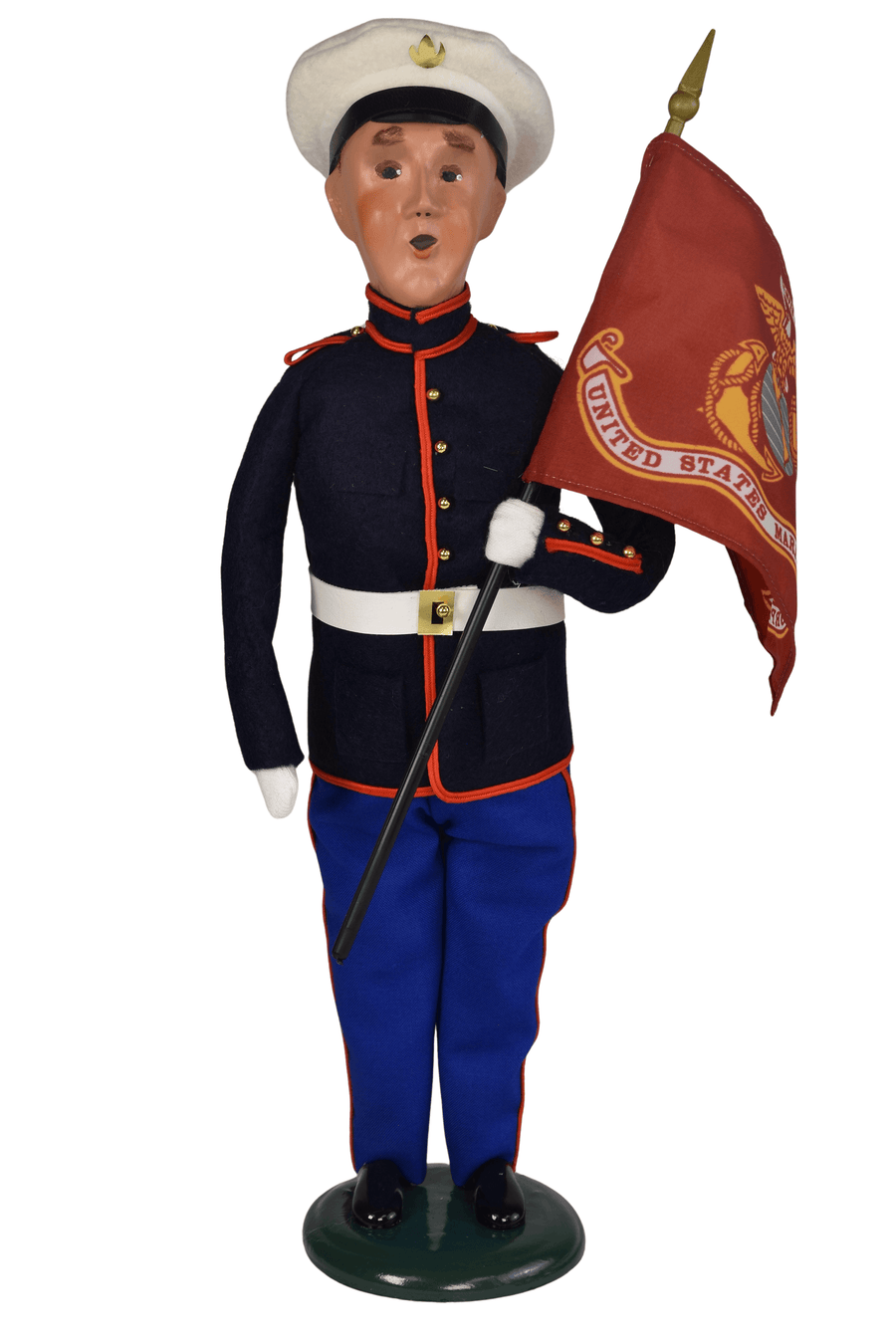 Byers' Choice Marine Man with Flag Byers' Choice Marine Man with Flag