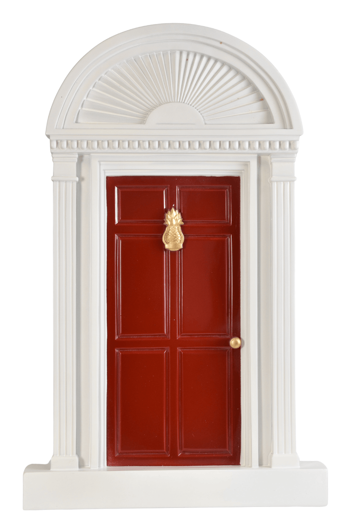 Red Door with Pineapple