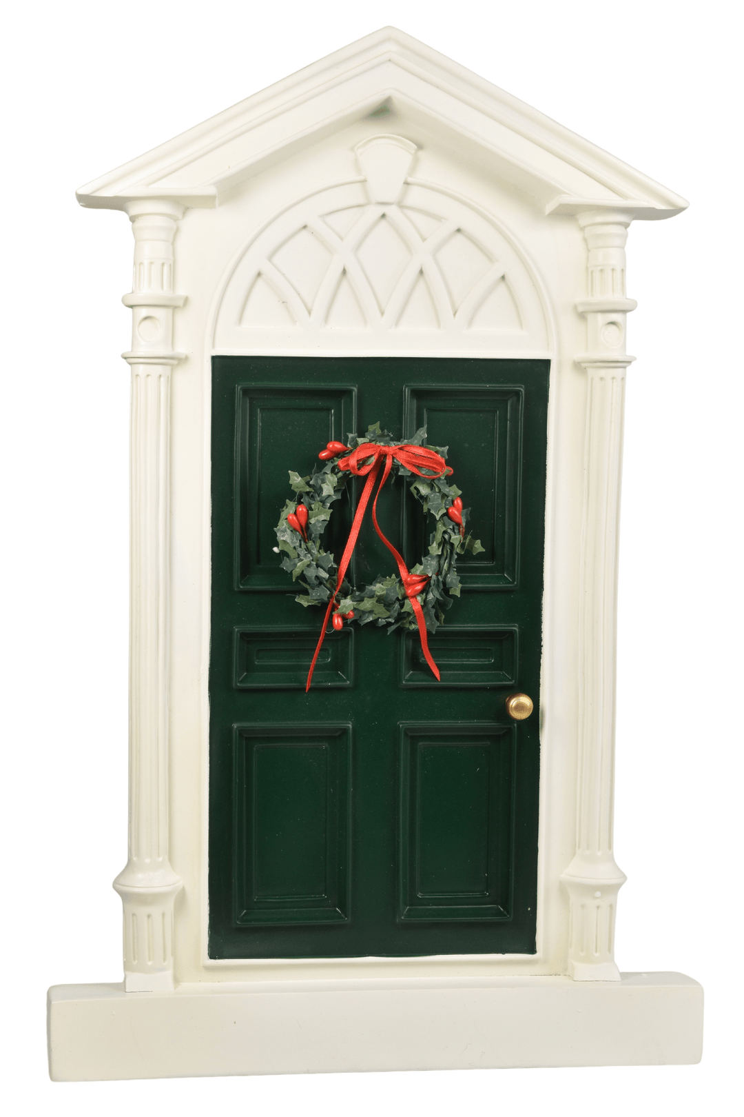 Green Door with Wreath