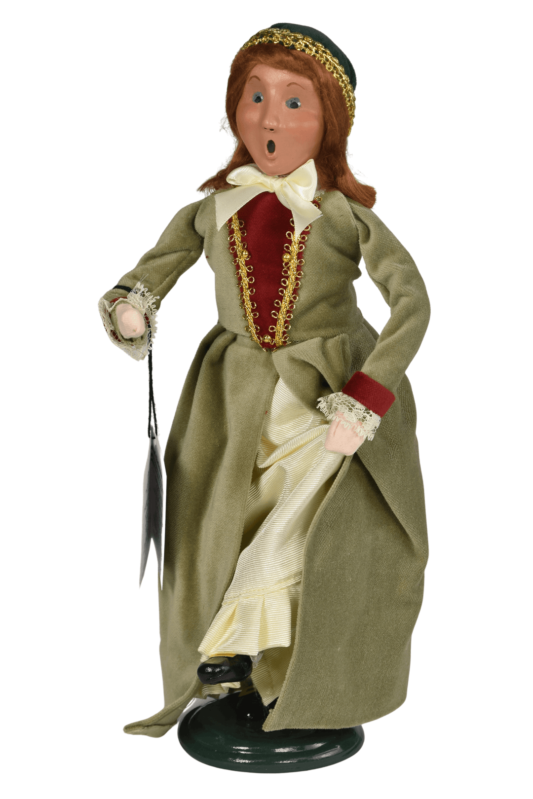 Byers' Choice 9 Ladies Dancing Christmas Caroler Figurine Byers' Choice 9 Ladies Dancing Christmas Caroler Figurine