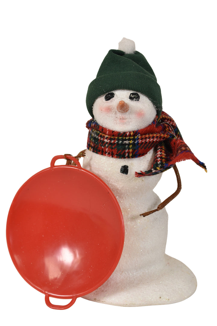 Snowman with Saucer