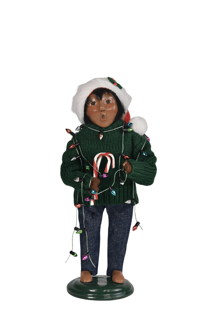 African American Decorating Family Boy