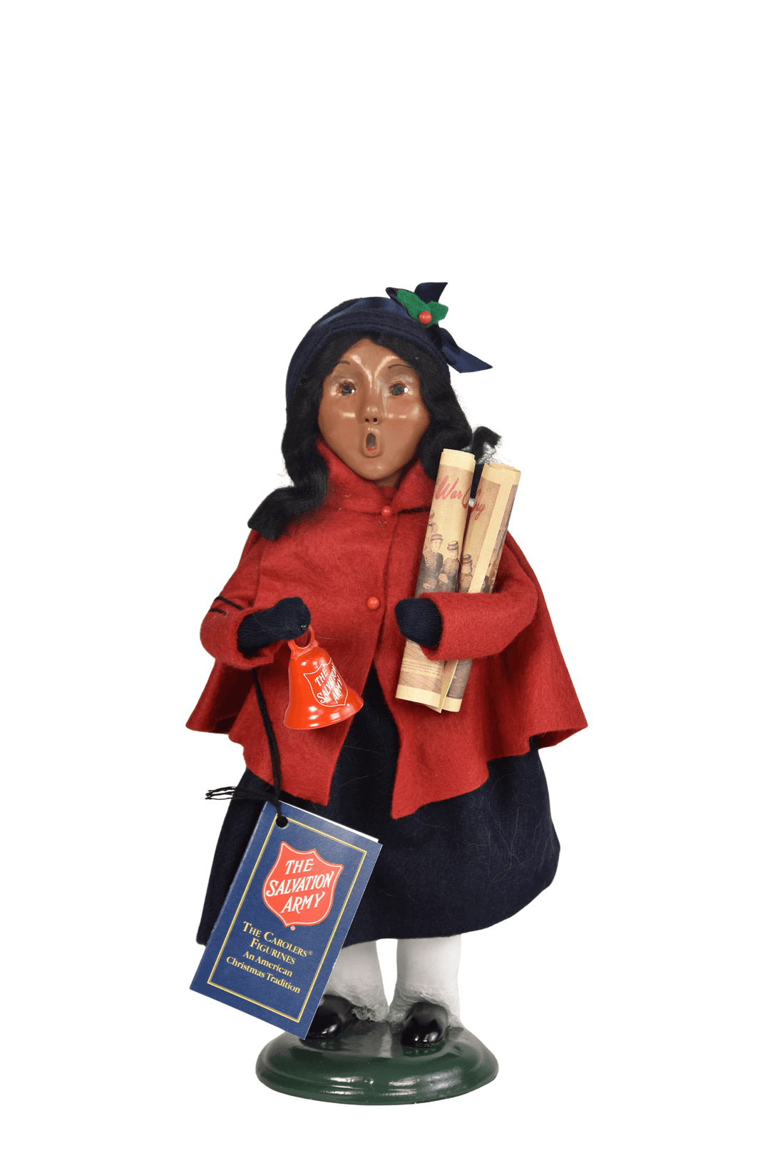 African American Salvation Army Girl with Bell