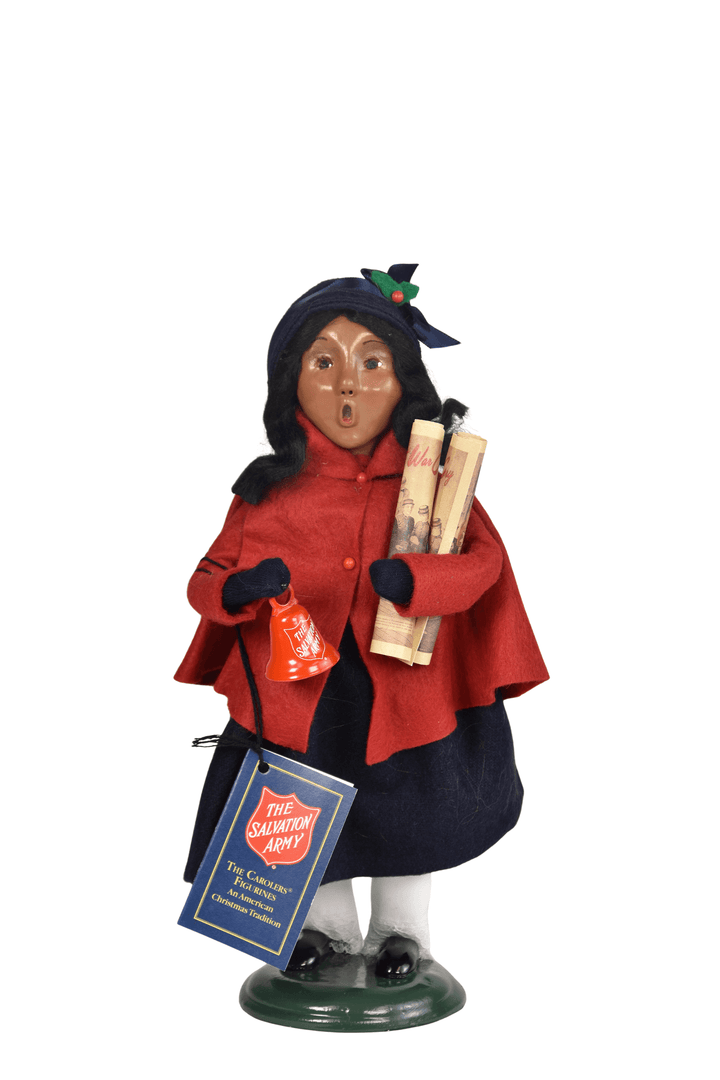 African American Salvation Army Girl with Bell