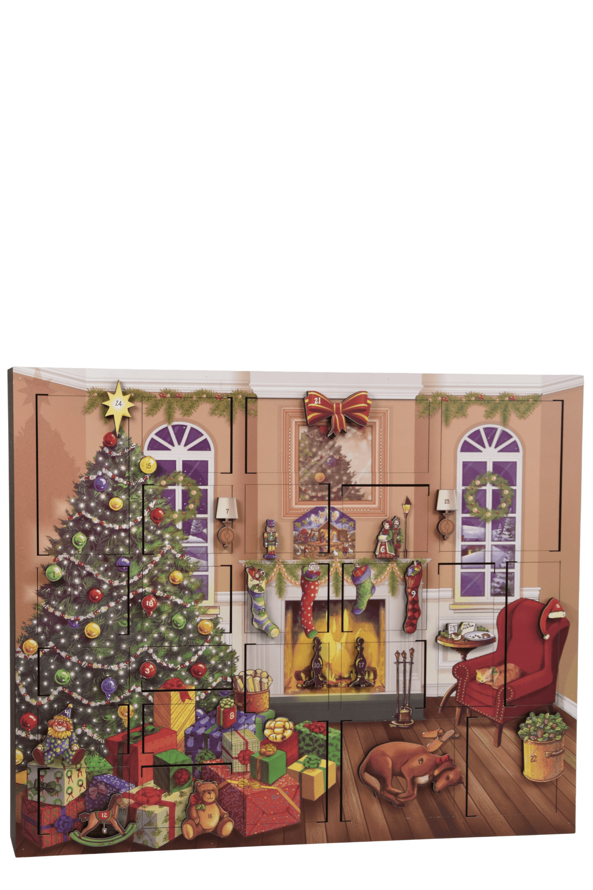 Christmas Advent Calendar, 3D Wood Advent Calendar – Byers' Choice