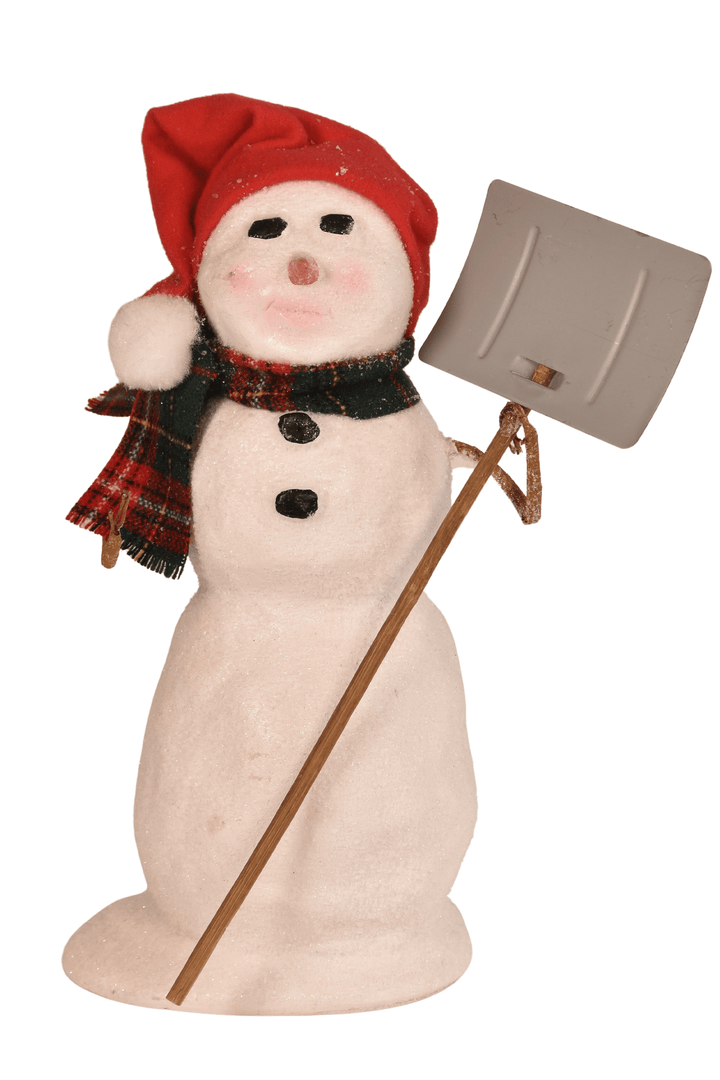 Snowman with Shovel