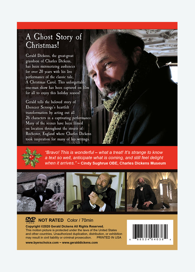A Christmas Carol DVD Performed and Produced by Gerald Dickens
