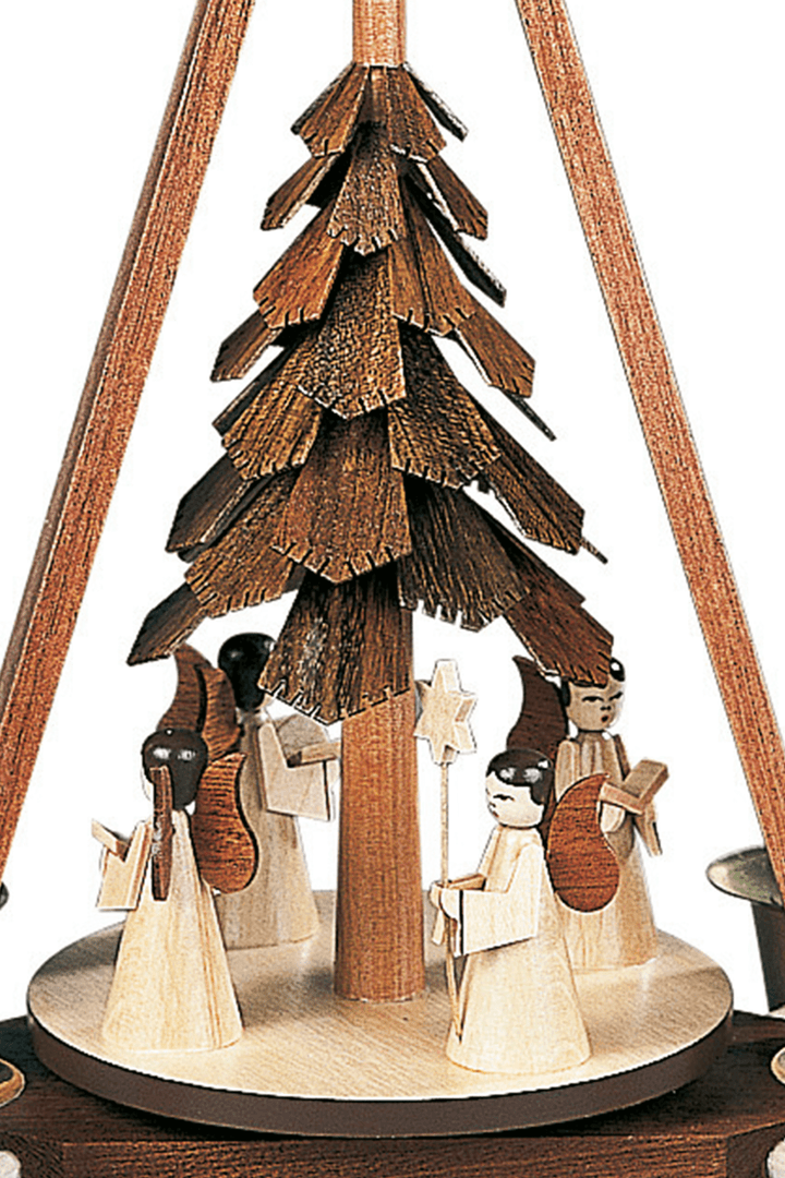 Angels 4 Figures Natural - German Pyramid