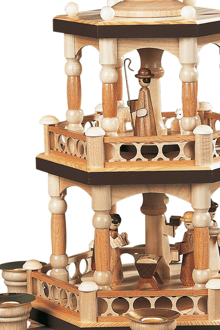 Christmas Story Natural 2-Tier - German Pyramid