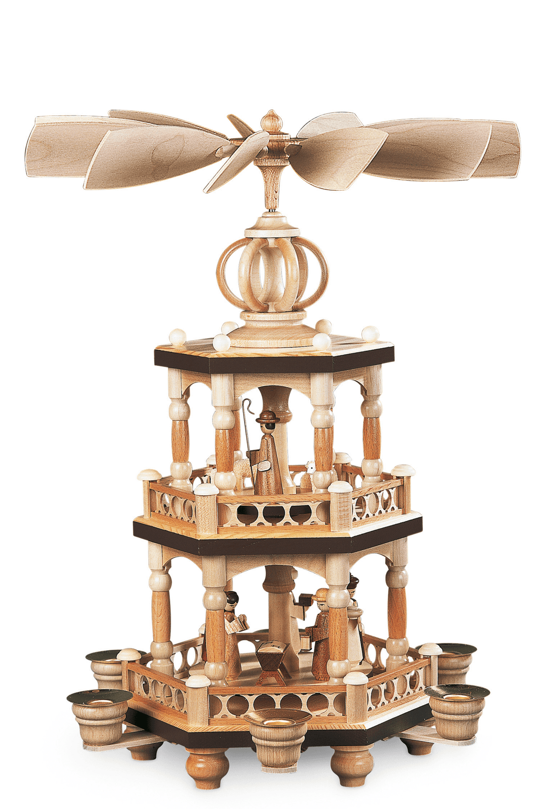 Christmas Story Natural 2-Tier - German Pyramid
