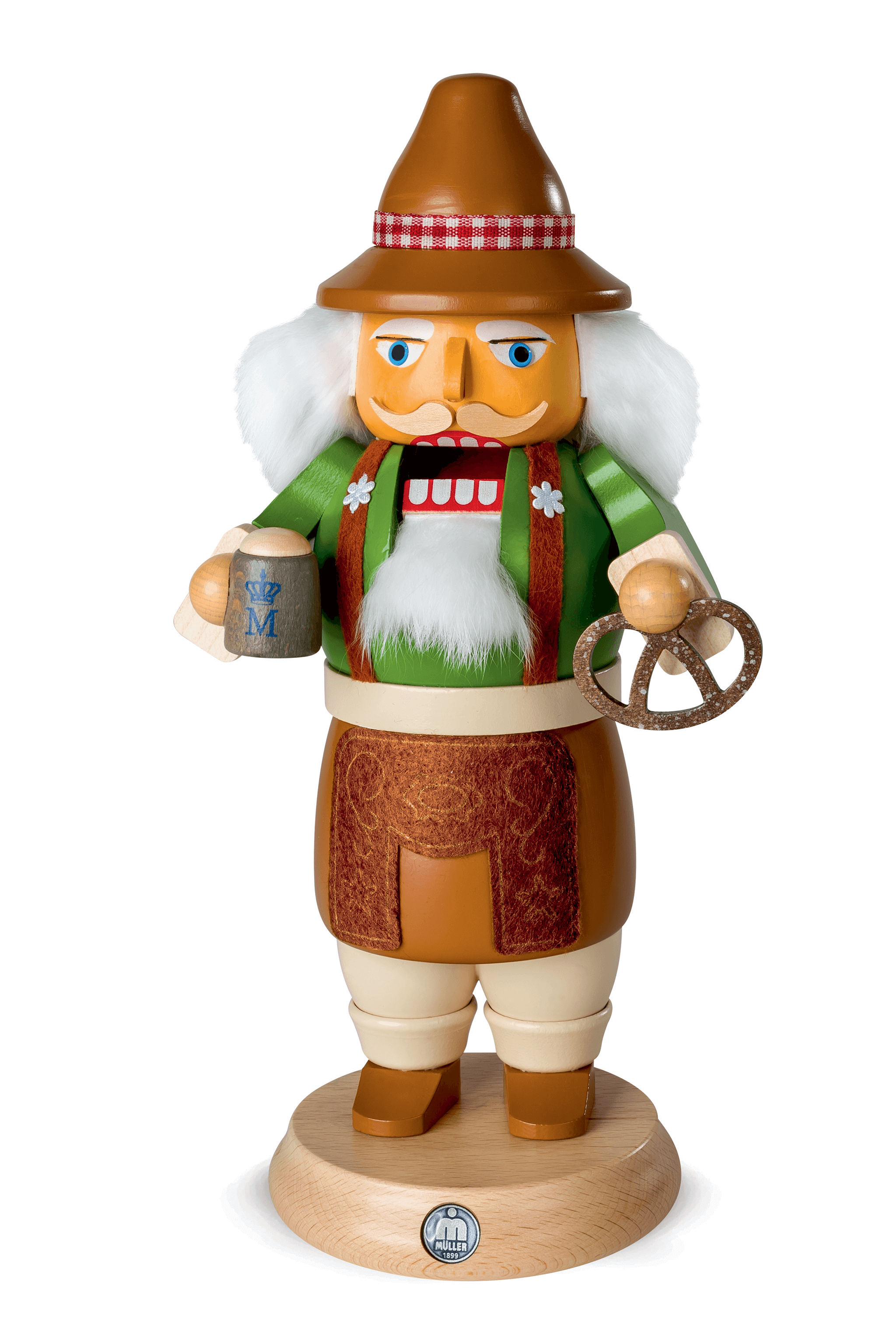 Bavarian on Oktoberfest - German Smoking Nutcracker