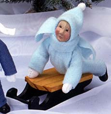 1991  Toddlers on Sled