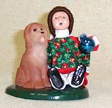 1999  Girl Toddler with Dog