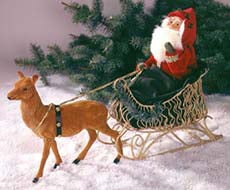 1998  Santa in Gold Sleigh
