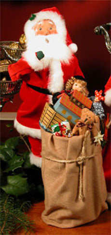 2007  Red Velvet Santa with Sack of Toys