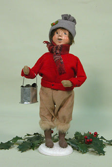 2008  Boy Building Snowman