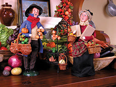 2011  Man Selling Vegetables / Woman with Vegetables