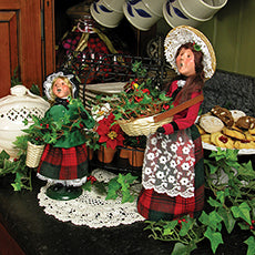 2012  Crier Selling Holly & Ivy / Girl with Holly & Ivy
