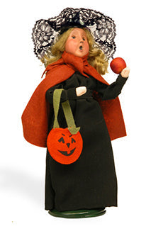 2011  Girl Witch with Pumpkin Purse