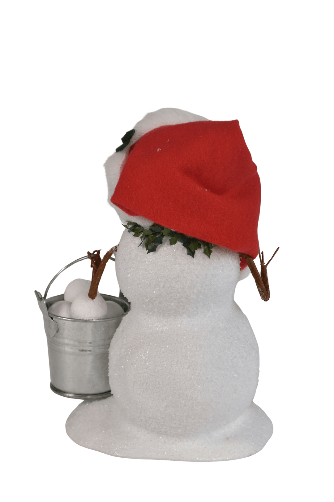 Snowman with Bucket Snowballs
