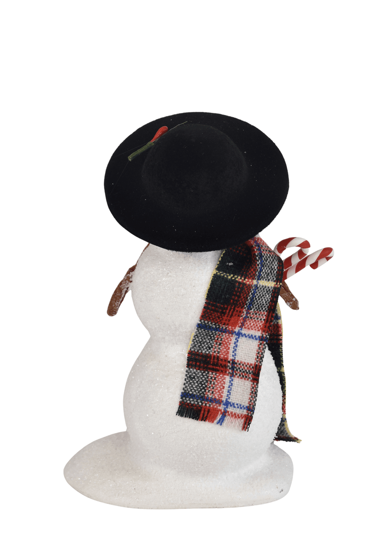 Snowman with Candy Canes