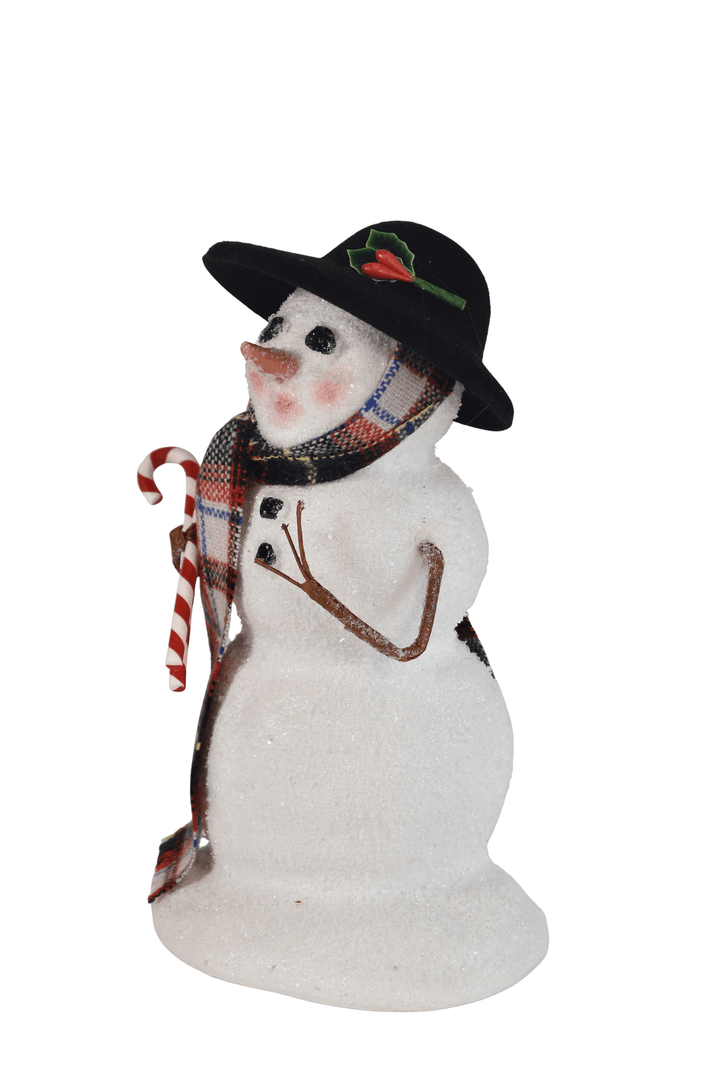 Snowman with Candy Canes