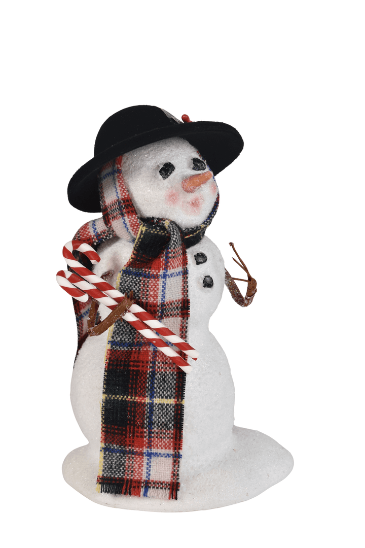 Snowman with Candy Canes